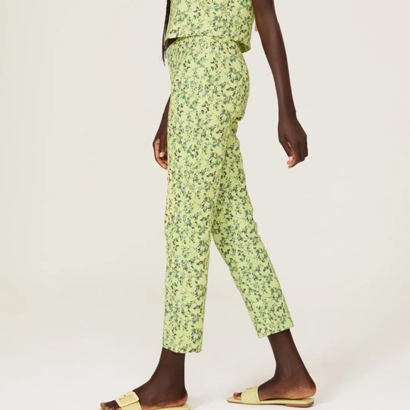 Rachel Antonoff Birdie Pant in Blueberry Print - Picture 2 of 9